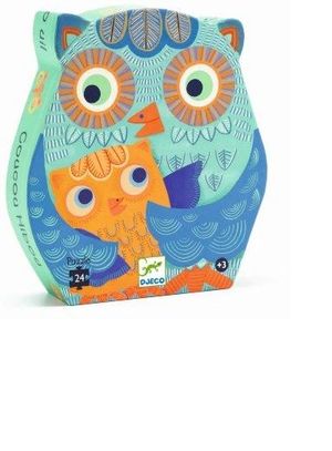 PUZZLE 24 PIEZAS SILUETA HOLA BUHO DJECO