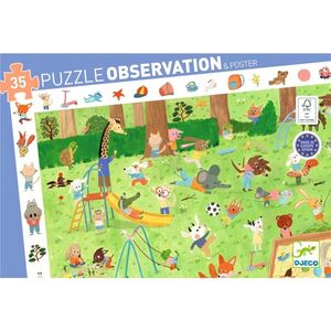 PUZZLE 35 PIEZS OBSERVACION EL JARDIN DE LOS AMIGUITOS DJECO
