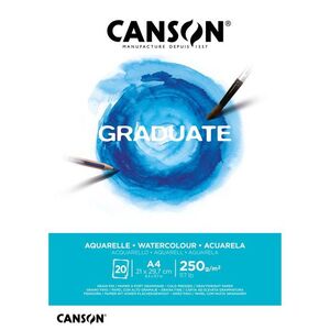 BLOC A4 20H 250GR GRADUATE ACUARELA FINO CANSON
