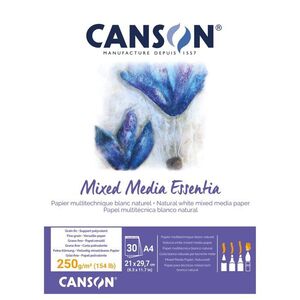 BLOC ENCOLADO A4 30H MIX MEDIA ESSENTIA FINO CANSON