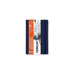 BLOCDIBUJO 14X21,6 92 HOJAS GRADUATE SKETCH FINO 90G AZUL TAPA BLANDA CANSON