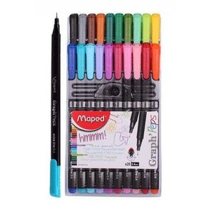 PACK 20 ROTULADORES GRAPH PEPS FINOS MAPED