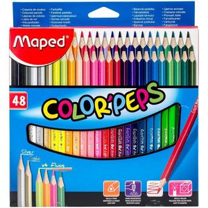CAJA 48 LAPICES COLORES COLORPEPS MAPED