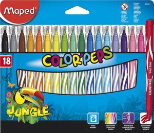 CAJA 18 ROTULADORES COLOR PEPS JUNGLE MAPED