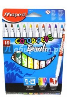 CAJA 10 ROTULADORES PINCEL MAPED