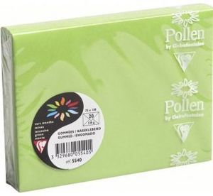 20 SOBRES VERDE 75X100MM 120GSM CLAIREFONTAINE
