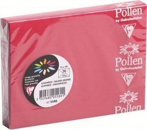20 SOBRES ROJO 75X100MM 120GSM CLAIREFONTAINE
