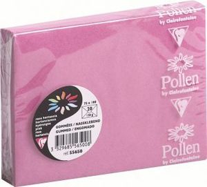 20 SOBRES ROSA PELADILLA 75X100MM 120GSM CLAIREFONTAINE