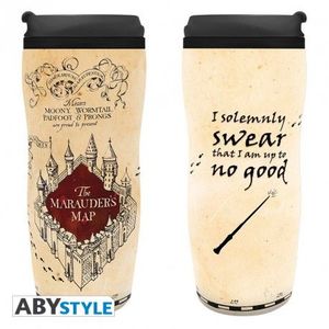 TAZA DE VIAJE MAPA DEL MERODEADOR HARRY POTTER