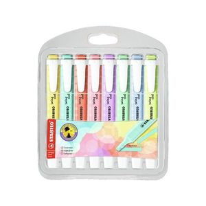 PACK 8 ROTULADORES FLUORESCENTES SWING COOL PASTEL STABILO