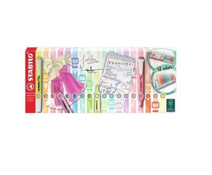 PACK 18 ROTULADORES FLUORESCENTES STABILO SWING COOL PASTEL 8 FLUOR+10 PASTEL