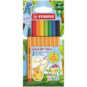 CAJA 8 ROTULADORES STABILO POINT 88 MINI