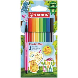CAJA 8 ROTULADORES STABILO PEN 68 MINI