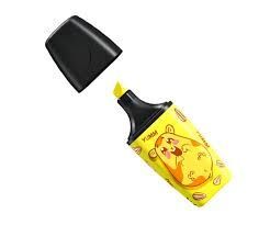 ROTULADOR FLUORESCENTE AMARILLO BOSS MINI ANIMAL VIBES STABILO
