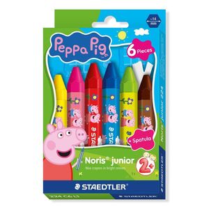 CAJA 6 CERAS PEPPA PIG ESPATULA STAEDTLER