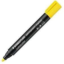 ROTULADOR PERMANENTE AMARILLO LUMOCOLOR MARKER STAEDTLER