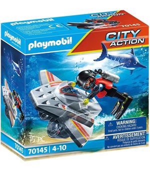 PLAYMOBIL RESCATE MARITIMO SCOOTER BUCEO OPERACIONES RESCATE