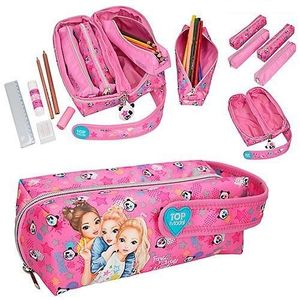PORTATODO MULTIPENCIL KIT 4 ESTUCHES ROSA PANDA CON CONTENIDO TOP MODEL