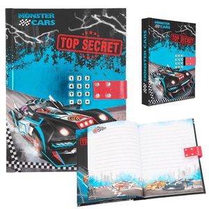 DIARIO SECRETO CON CODIGO MONSTER CAR TOP MODEL