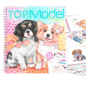 CREATE YOUR DOGGY COLOURING BOOK TOP MODEL