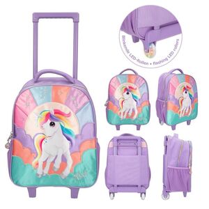 MOCHILA 44CM CARRO CON RUEDAS LED YLVI