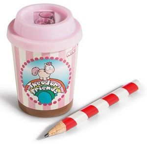 LAPIZ CON SACAPUNTAS THEODOR & AMIGOS CON FORMA DE BATIDO