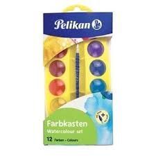 ACUARELAS 12 COLORES ACUARELAS PELIKAN JUNIOR