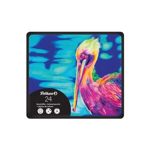CAJA METAL 24 LAPICES COLORES HEXAGONALES PREMIUM OXFORD
