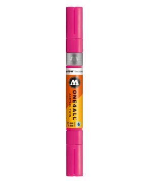ROTULADOR ACRILICO 217 NEON PINK FLUO DOBLE PUNTA MOLOTOW ONE4ALL 1,5 - 4 MM