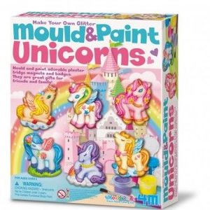 MOLDEA Y PINTA UNICORNIOS 4M