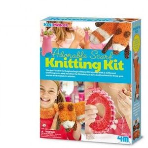 SET DE PUNTO BUFANDAS ADORABLES 4M