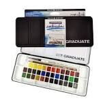 PACK 36 ACUARELAS GRADUATE MEDIO GODETS INCLUYE PINCEL Y LAPIZ COLORES SURTIDOS DALER ROWNEY