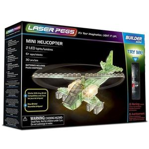 MINI HELICOPTERO 30 PIEZAS LASER PEG