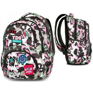MOCHILA DART CAMO PINK PARCHES COOL PACK