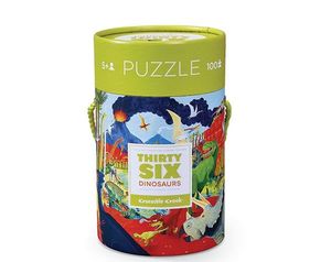 PUZZLE 100 PIEZAS 36 DINOSAURIOS CROCODILE CREEK