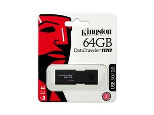 PENDRIVE 64GB USB 3.0 DATATRAVELER 100 NEGRO