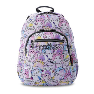 MOCHILA 44CM ACUARELES GLITTER PAWS TOTTO