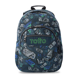 MOCHILA 44CM ACUARELES BUTTON TOTTO