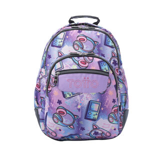 MOCHILA 44CM MORADO MEOWSICA TOTTO