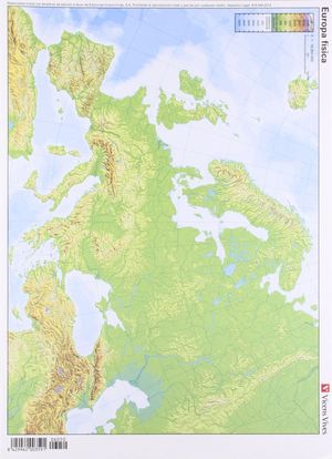MAPA EUROPA FISICO MUDO VICENS-VIVES