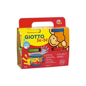 CAJA 4 PINTURAS DEDOS 4X150G GIOTTO BEBE