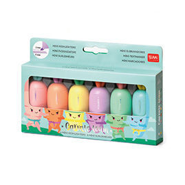 CAJA 6 ROTULADORES FLUORESCENTES MINI ZANAHORIA LEGAMI