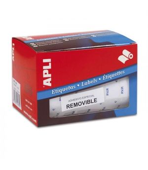 ROLLO ETIQUETAS 12X18 3360 BLANCA REMOVIBLES APLI