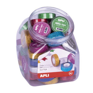 CINTAS ADHESIVAS GLITTER APLI