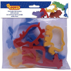 MOLDES PARA PLASTILINA ANIMALES GRANJA 6 PIEZAS JOVI 7G