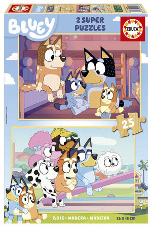 PUZZLE 2X25 PIEAZA BLUEY EDUCA