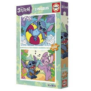 PUZZLE 2X100 PIEZAS DISNEY STITCH EDUCA