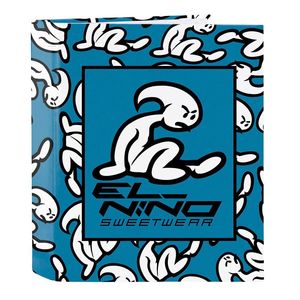 ARCHIVADOR FOLIO 4 ANILLAS LOMO ANCHO EL NIÑO STREET WAVE SAFTA