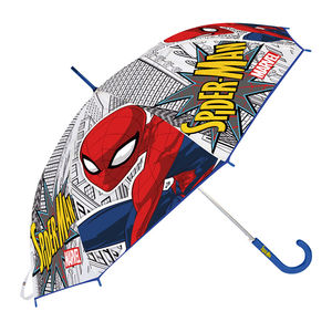 PARAGUAS MANUAL SPIDERMAN 46 CM AZUL GREAT POWER SAFTA