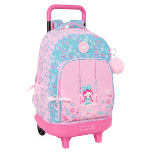 MOCHILA 45CM CARRO COMPACT EXTRAIBLE GLOWLAB KIDS SWING SAFTA